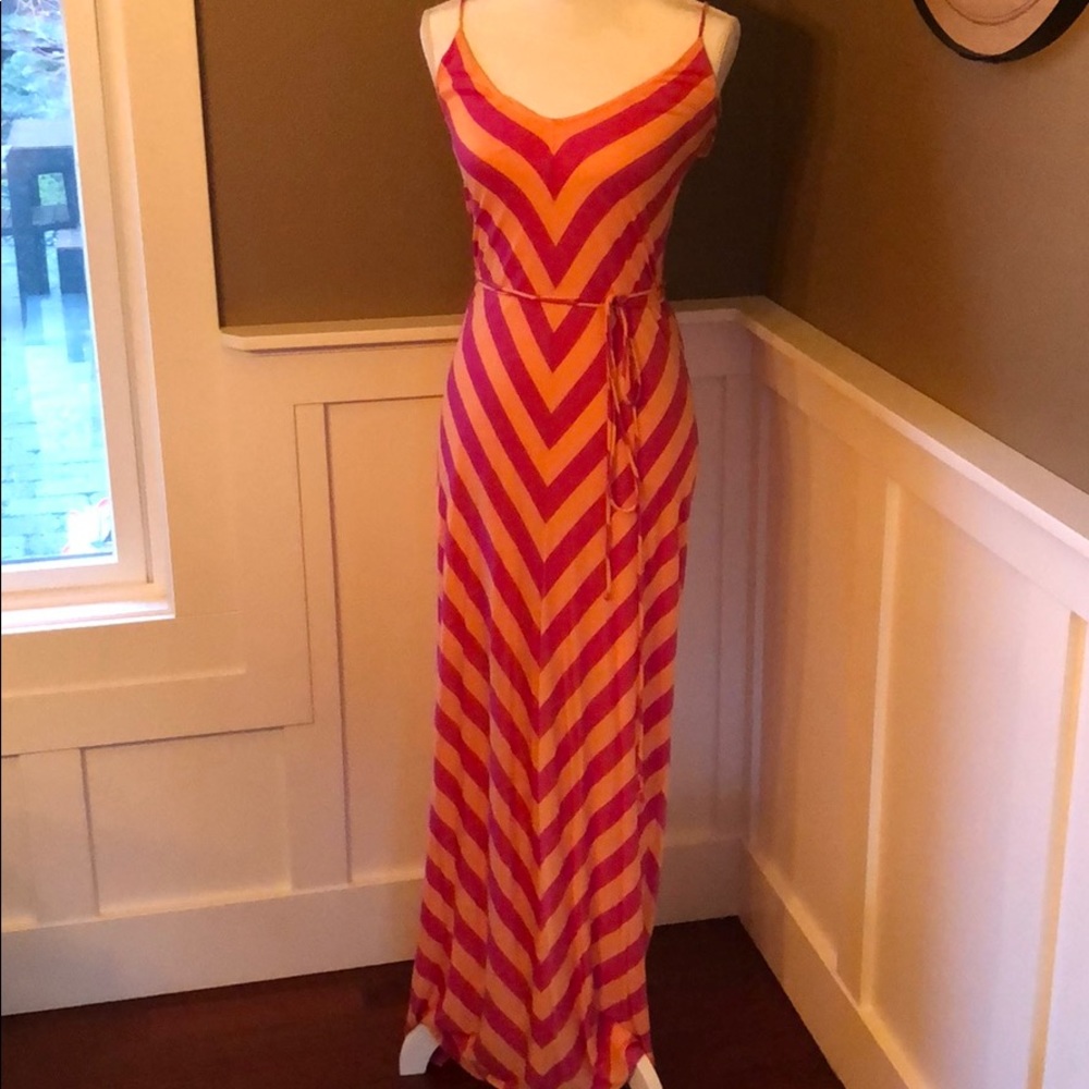 Chevron striped dress
